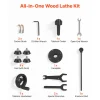 VEVOR Wood Lathe 1/3 HP 8" x 13" Mini Benchtop Wood Lathe Variable Speed, 150 to 3200 RPM, Woodworking Machine with Tool Rest, Wrenches, Feet, for Beginners DIY Enthusiasts Woodworking, Woodturning