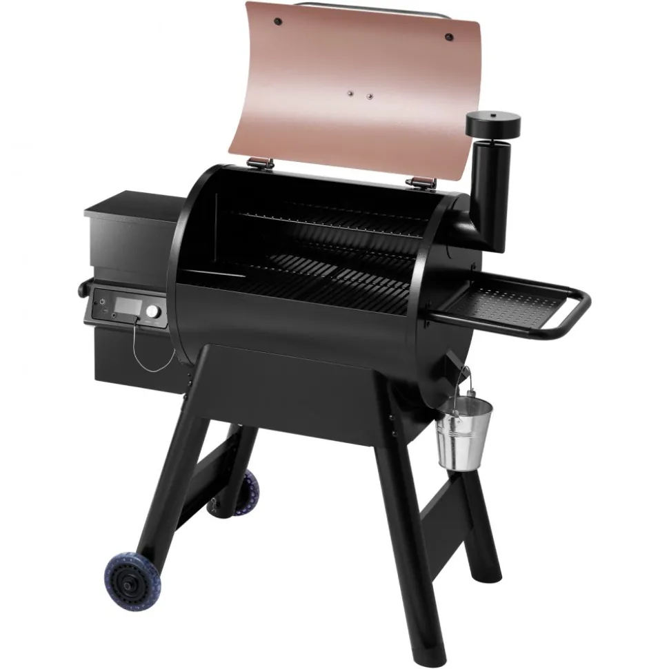 VEVOR Wood Pellet Grill Smoker, 8 in 1 BBQ Grills for Outdoor Cooking, 575 Square Inches Cook Area Electric Smokers, with WiFi-app Control, LCD Screen Controller, Meat Probe, 500°F Max Temperature