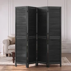 VEVOR Wood Room Divider 4 Panels 59.8