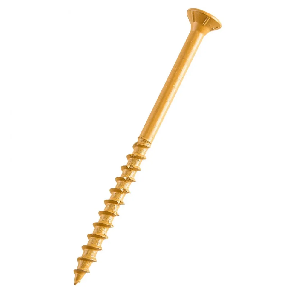 VEVOR Wood Screws 350 PCS, #10 x 3-Inch Anti-Rust Coated, Exterior Deck Screw Torx/T25 Star Drive, Metal Rust-Resistant Outdoor Decking Screws with 2 Screw Connectors, for Decking Fencing Framing