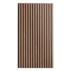 VEVOR Wood Slat Acoustic Panels, 23.6 x 47.2 inch, MDF Accent Wooden Wall Panels for Modern Interior Wall, Faux Wood Wall Board Panels for Stylish Decor and Noise Reduction, Walnut