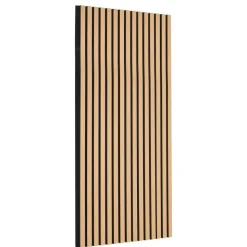 VEVOR Wood Slat Acoustic Panels, 23.6 x 47.2 inch, MDF Accent Wooden Wall Panels for Modern Interior Wall Decor, Faux Wood Wall Board Panels for Noise Reduction, Light Oak