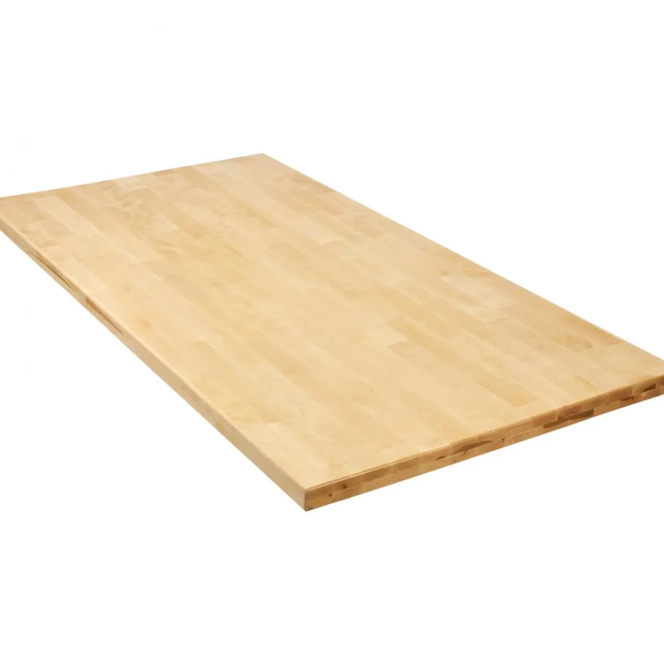 VEVOR Wood Table Top, Holds up to 330 lb, 59.1" x 29.5" x 1.5" Rectangular Countertop for Height Adjustable Electric Standing Desk Frame, Universal Solid One-Piece Maple Desktop for Office & Home Desk