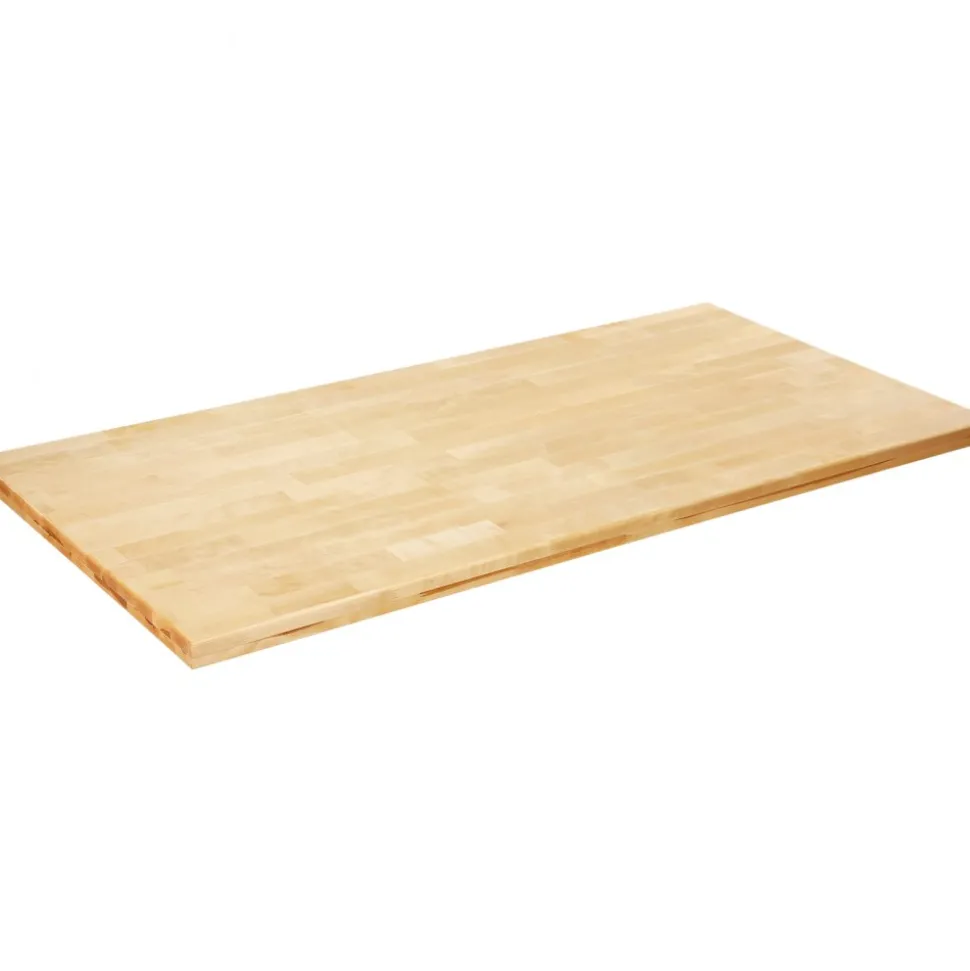 VEVOR Wood Table Top, Holds up to 330 lb, 59.1" x 29.5" x 1.5" Rectangular Countertop for Height Adjustable Electric Standing Desk Frame, Universal Solid One-Piece Maple Desktop for Office & Home Desk