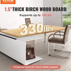 VEVOR Wood Table Top, Holds up to 330 lb, 59.1