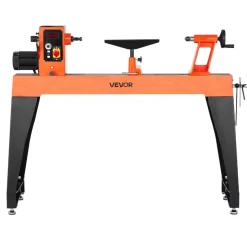 VEVOR Woodworking Lathe, 2 HP, Wood Lathe Machine with 0 to 3200 RPM Variable Speed, 18 x 40 in Workbench, Brushless DC Motor, Cast Iron Body, Tool Rest, for Medium to Large Projects Woodworking