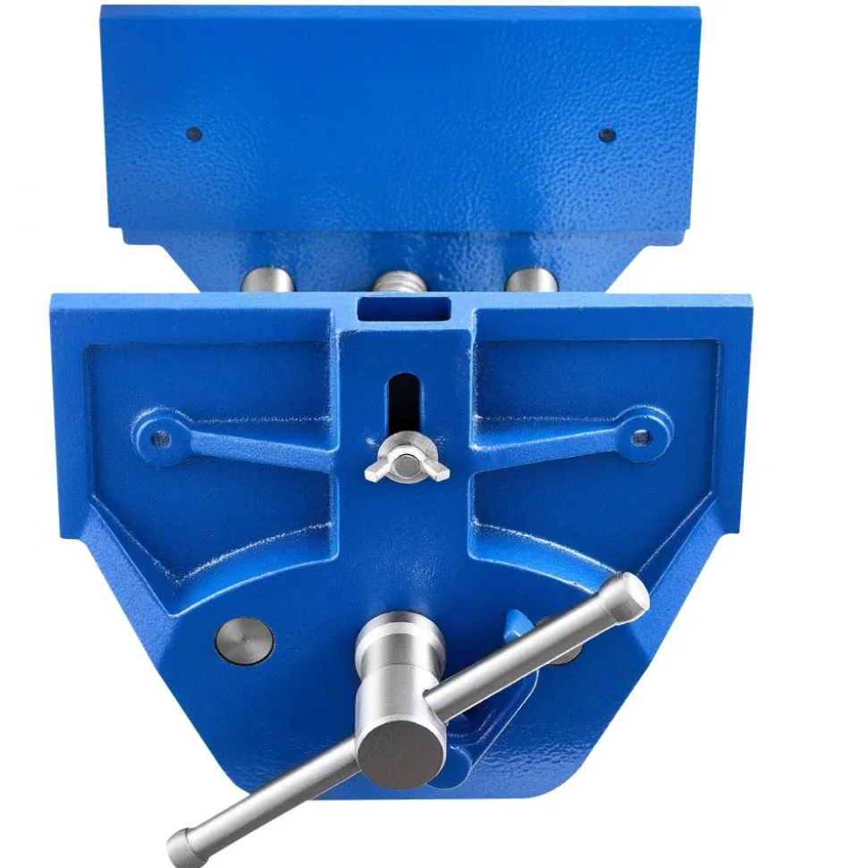 VEVOR Woodworking Vise, 9 Inch Jaw Width, Quick Release Wood Bench Vise, 10.2 Inch Max Jaw Opening, Heavy-duty Cast Iron Construction, Adjustable Front Stop, Workbench Vice, for Woodworking Drilling