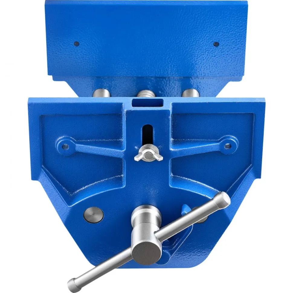 VEVOR Woodworking Vise, 9 Inch Jaw Width, Quick Release Wood Bench Vise, 10.2 Inch Max Jaw Opening, Heavy-duty Cast Iron Construction, Adjustable Front Stop, Workbench Vice, for Woodworking Drilling