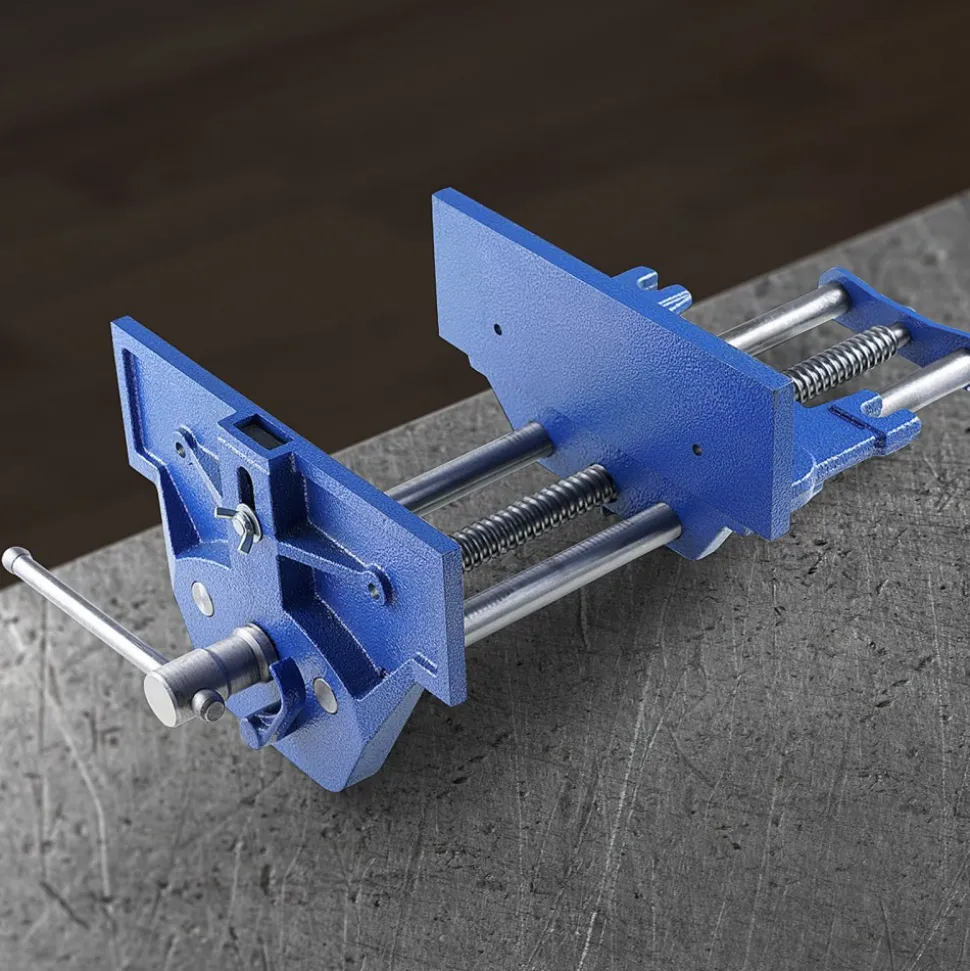 VEVOR Woodworking Vise, 13 inch Woodworking Bench Vise, Heavy-duty Cast Iron Vice for Workbench 10.6" Jaw Width, with Quick Release Lever for Woodworking, Cutting, and Drilling