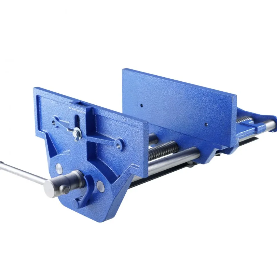 VEVOR Woodworking Vise, 13 inch Woodworking Bench Vise, Heavy-duty Cast Iron Vice for Workbench 10.6" Jaw Width, with Quick Release Lever for Woodworking, Cutting, and Drilling