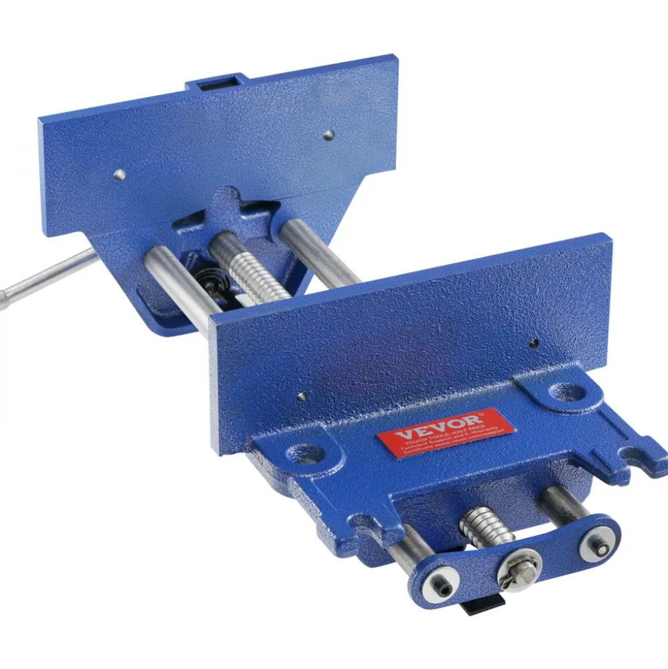 VEVOR Woodworking Vise, 13 inch Woodworking Bench Vise, Heavy-duty Cast Iron Vice for Workbench 10.6" Jaw Width, with Quick Release Lever for Woodworking, Cutting, and Drilling