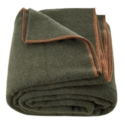 VEVOR Wool Camping Blanket, Large Warm Stadium Blanket, Waterproof & Windproof, Flame Retardant, Great for Outdoors, Picnics, Hiking, Sports Events, Travel, 64
