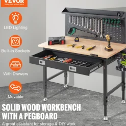 VEVOR Workbench Adjustable Height 28-39.5