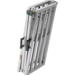 VEVOR Work Platform, 4 Gear Adjustable Height, Folding Alloy Steel Step Ladder, Portable Scaffolding Platform, 800 lb Load Capacity, Non-Slip Rubber Feet, Drywall Painting Stool, Cleaning & Washing