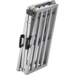 VEVOR Work Platform, 4 Gear Adjustable Height, Folding Alloy Steel Step Ladder, Portable Scaffolding Platform, 800 lb Load Capacity, Non-Slip Rubber Feet, Drywall Painting Stool, Cleaning & Washing