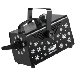 VEVOR 900W Snow Machine with 9 LED RGB Lights, 12 LED Lighting Colors, and Wireless Remote, Handheld/Hanging Outdoor Snowflake Machine Fake Snow Machines with 1L Tank for Christmas Party