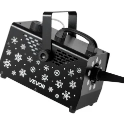 VEVOR 900W Snow Machine with 9 LED RGB Lights, 12 LED Lighting Colors, and Wireless Remote, Handheld/Hanging Outdoor Snowflake Machine Fake Snow Machines with 1L Tank for Christmas Party