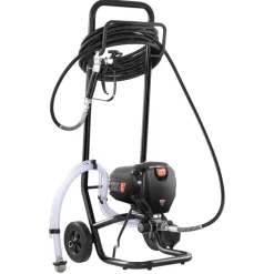 VEVOR 750W Stand Airless Paint Sprayer, 3000PSI High Efficiency Electric Airless Sprayer With Cart, Paint Sprayers for Home Interior and Exterior Furniture and Fences, Fine And Even Painting Effect