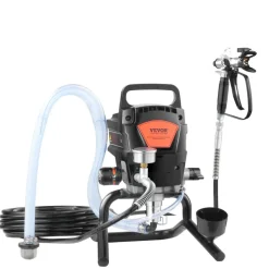 VEVOR 950W Stand Airless Paint Sprayer, 3000PSI High Efficiency Electric Airless Sprayer, Handheld Paint Sprayers for Home Interior and Exterior Furniture and Fences, Fine And Even Painting Effect