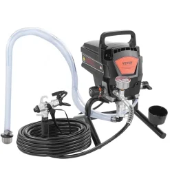 VEVOR 950W Stand Airless Paint Sprayer, 3000PSI High Efficiency Electric Airless Sprayer, Handheld Paint Sprayers for Home Interior and Exterior Furniture and Fences, Fine And Even Painting Effect