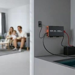 VEVOR 2000W Sump Pump Battery Backup System, LCD Display, Auto Switches to Battery Inverter Power for Sump Pump, Pure Sine Wave, for Basement Protection Emergency Power Outage, Batteries Not Included