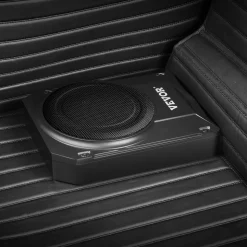 VEVOR 8" 800W Underseat Car Subwoofer, Slim Powered Car Subwoofers Under the Seat, Low Profile Audio Sub Built-in Amplifier, High/Low Level Input & Volume Controller for SUVs, Car, Truck, RV
