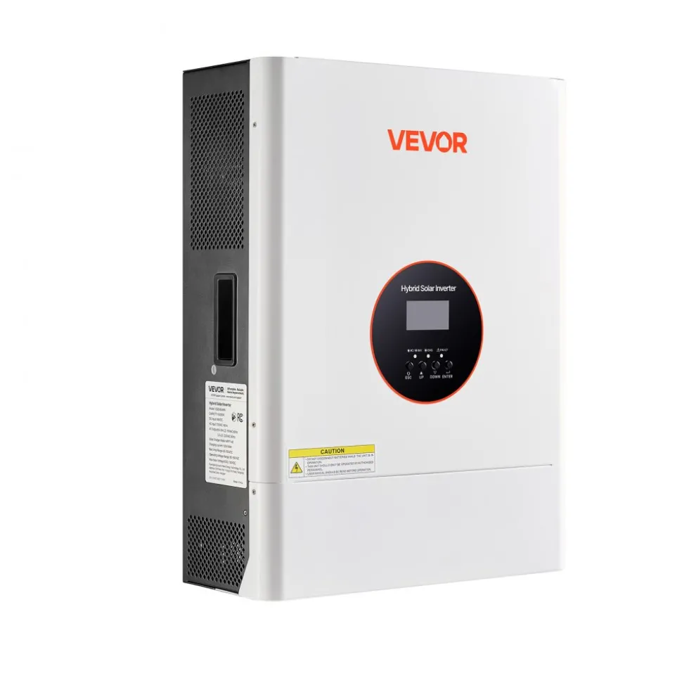 VEVOR 6000W 48V Hybrid Solar Inverter, 120V/240V Split Phase, Built-in 120A MPPT Solar Controller, Low Frequency Pure Sine Wave Power Inverter Charger, for Lead Acid Lithium Battery Off-Grid Systems