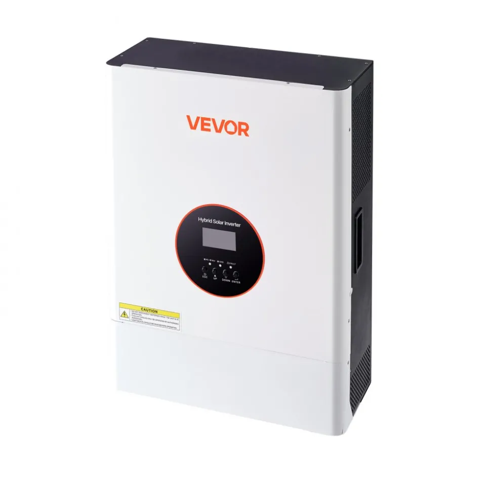 VEVOR 6000W 48V Hybrid Solar Inverter, 120V/240V Split Phase, Built-in 120A MPPT Solar Controller, Low Frequency Pure Sine Wave Power Inverter Charger, for Lead Acid Lithium Battery Off-Grid Systems