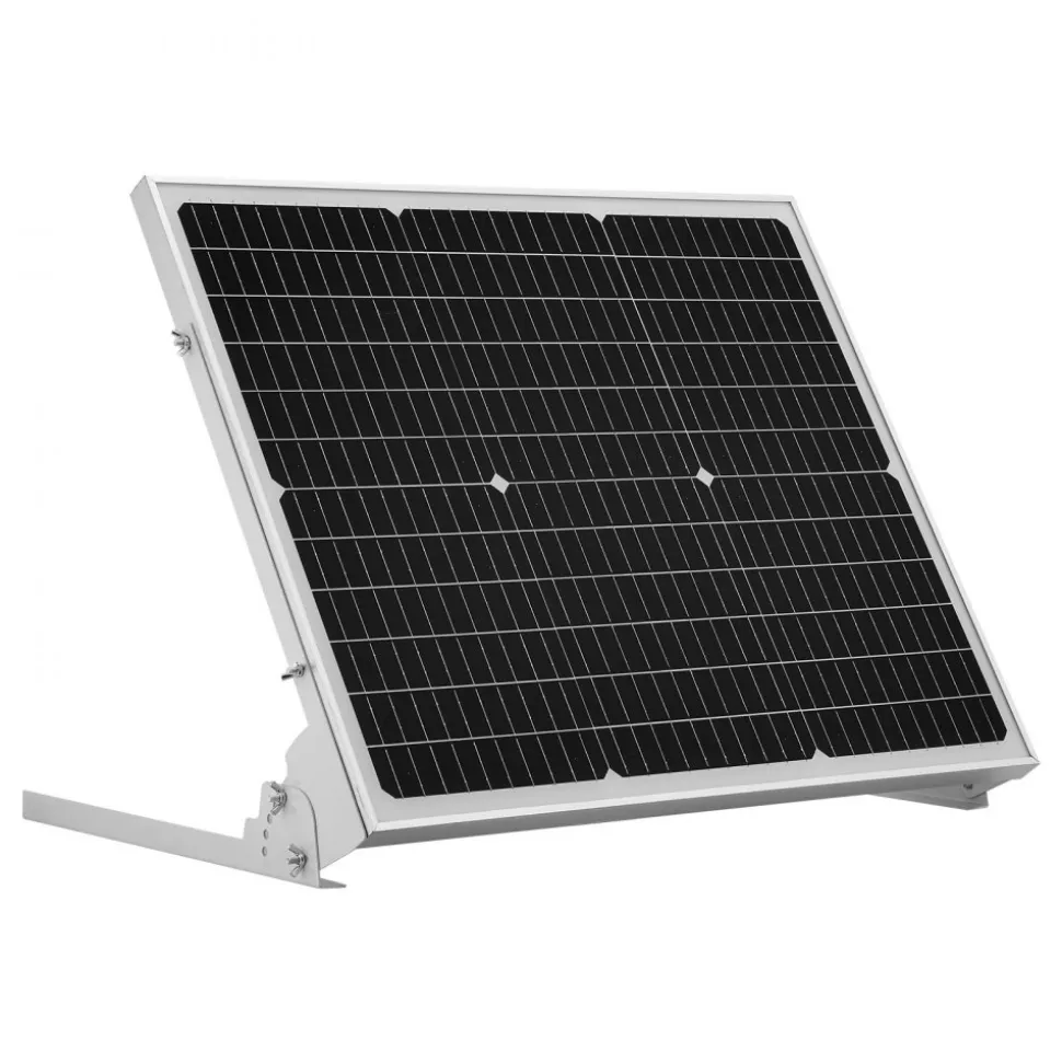 VEVOR 50W 12V Solar Battery Trickle Charger Maintainer, Mono Solar Panel Battery Charger with Upgraded MPPT Controller & Adjustable Mount Bracket, IP65 Waterproof for Car Boat RV Trailer House Roof