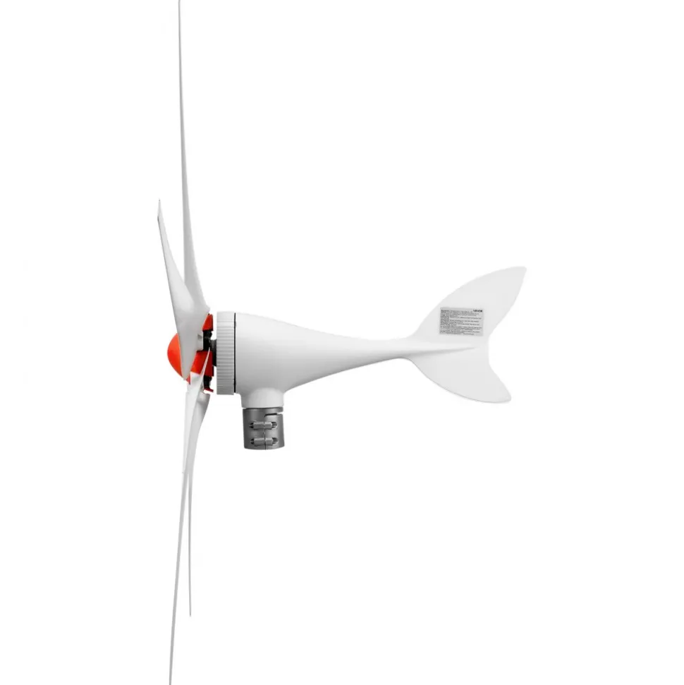 VEVOR 800W 12V Wind Turbine Generator, 5-Blade Wind Turbine Kit with Wind & Solar Hybrid Controller, Efficient 3-Phase AC Permanent Wind Power Generator for RV Boat Home Farm (Tower Pole Not Included)