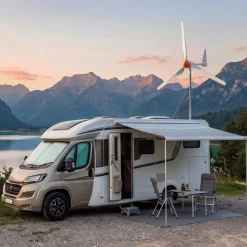 VEVOR 1500W 24V Wind Turbine Generator, 3-Blade Wind Turbine Kit with Wind/Solar Hybrid Controller, Efficient 3-Phase AC Permanent Wind Power Generator for RV Boat Home Farm (Tower Pole Not Included)