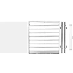 VEVOR 21.5"Wx21"Dx3.5"H Pull Out Cabinet Organizer, Heavy Duty Slide Out Pantry Shelves, Steel Roll Out Drawers, Sliding Drawer Storage for Home Under Sink, 23"Wx22"Dx7"H Install Size for Cabinet