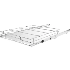 VEVOR 15.5"Wx21"Dx3.5"H Pull Out Cabinet Organizer, Heavy Duty Slide Out Pantry Shelves, Steel Roll Out Drawers, Sliding Drawer Storage for Home Under Sink, 17"Wx22"Dx7"H Install Size for Cabinet
