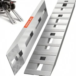 VEVOR 60'' X 12'' Aluminum Trailer Ramps 6000LBS Total Beavertail Hook End 1 Pair 2 Ramps