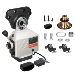 VEVOR X-Axis Power Feed for Milling Machine, 150 in-lb Torque, 0-200RPM Adjustable Rotate Speed 120V Power Table Feed Mill Feeder, for Bridgeport Some Knee Type Mills with a 5/8" End Shaft Diameter