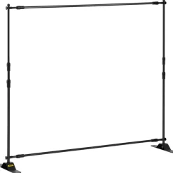 VEVOR 10 x 8 Ft Backdrop Banner Stand Adjustable Height and Width Newest Step and Repeat for Trade Show Wall Exhibitor Photo Booth Background