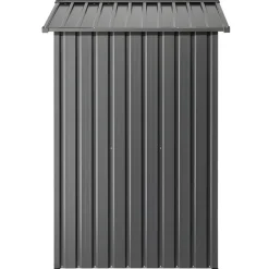 VEVOR 6 x 4 FT Metal Garden Shed, Outdoor Storage Shed with Lockable Doors & 4 Louver Vents, Peak Roof Metal Sheds Outdoors Storage, Storaged Sheds Clearance for Backyard, Garden, Patio, Bike, Gray