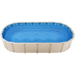 VEVOR 15 x 30 ft Oval Pool Liner, Unibead Above Ground Pool Liners, 52in Wall Height, Durable Standard Gauge Vinyl, Designed for Steel Sided Above-Ground Swimming Pools