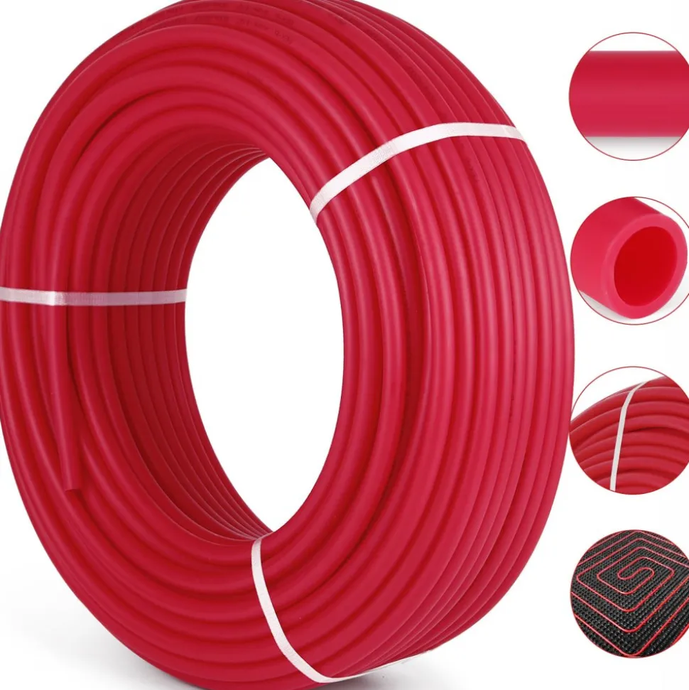 VEVOR 3/4" X 500Ft PEX Tubing Oxygen Barrier O2 EVOH Pex-B Red Hydronic Radiant Floor Heat Heating System Pex Pipe Pex Tube (3/4" O2-Barrier, 500Ft/Red)