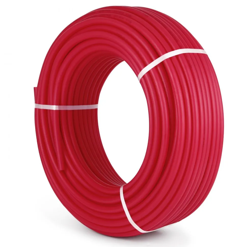VEVOR 3/4" X 300Ft PEX Tubing Pex-B Red Hydronic Radiant Floor Heat Heating System Pex Pipe Pex Tube (3/4" , 300Ft/Red)