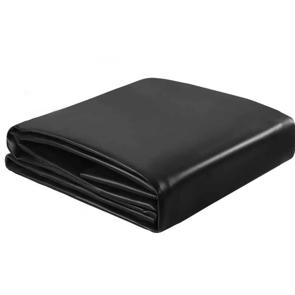VEVOR 8 x 10 ft Pond Liner, 45 Mil Thickness, EPDM Rubber Material Fish Pond Liner for Outdoor Ponds, Easy to Cut, Durable & Leakproof, for Water Garden, Waterfall, Fishpond, Koi, Fountains, Black