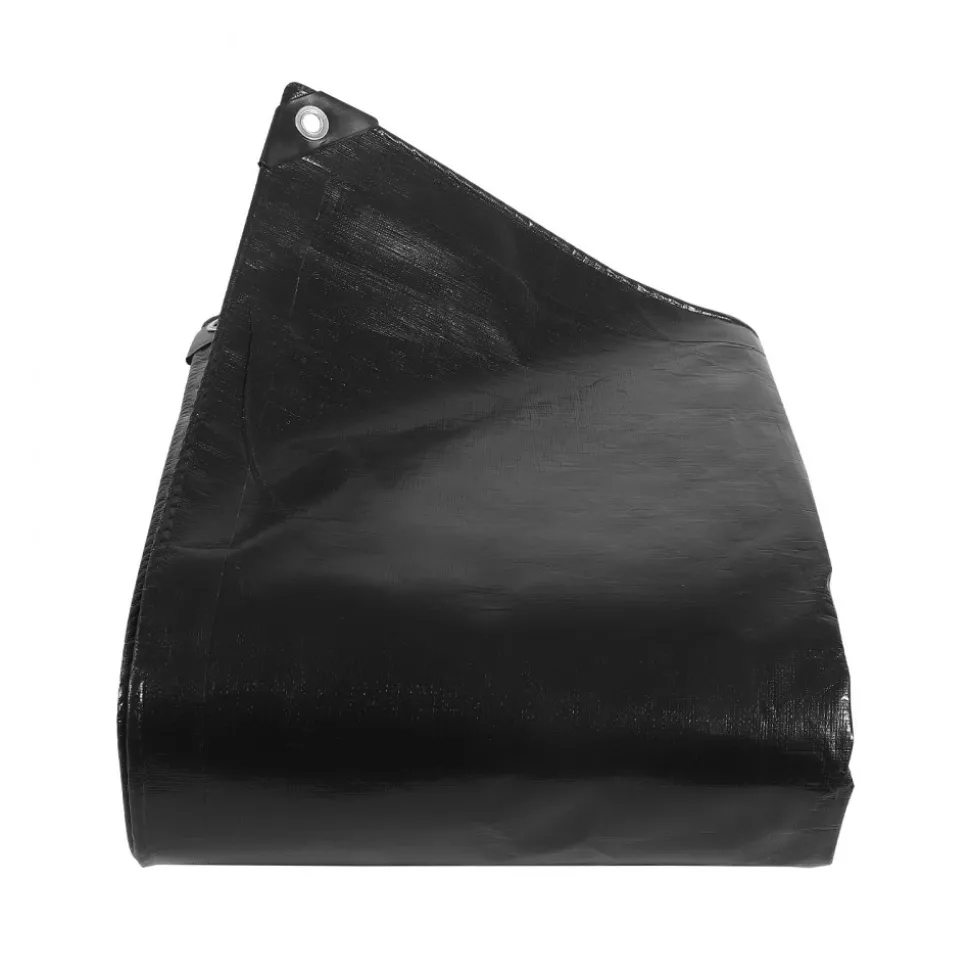 VEVOR 20 x 25 ft Pond Liner, 14 Mil Thickness, 3-Layer Reinforced PE Fish Koi Pond Liner for Outdoor Ponds, with Hemmed Edge and 4 Metal Buttonholes, for Water Garden, Waterfall, and Fountains, Black