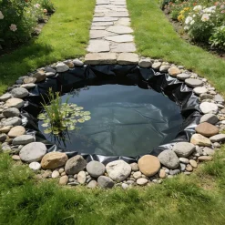 VEVOR 15 x 15 ft Pond Liner, 45 Mil Thickness, EPDM Rubber Material Fish Pond Liner for Outdoor Ponds, Easy to Cut, Durable & Leakproof, for Water Garden, Waterfall, Fishpond, Koi, Fountains, Black