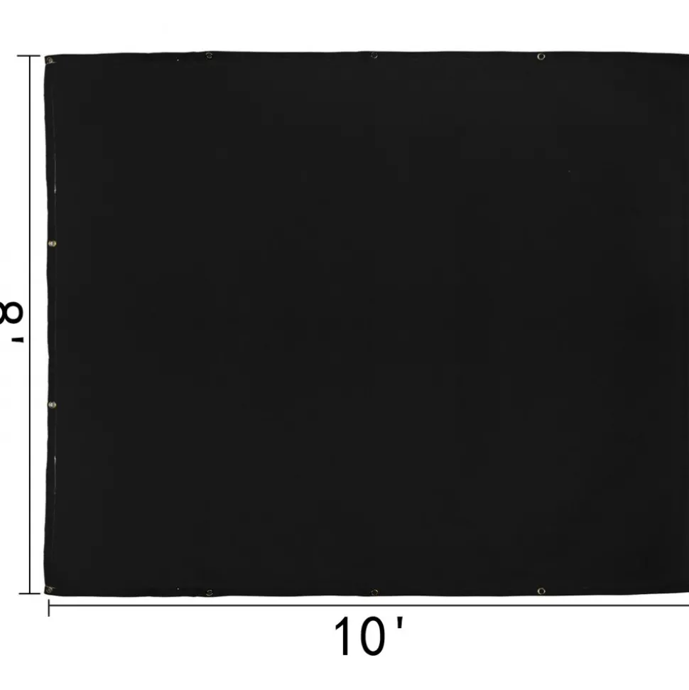 VEVOR 8 x 10 Ft Welding Blanket Black Fiberglass Blanket Portable Fiberglass Fire Retardant Blanket Welding Mat Welding Fireproof Thermal Resistant Insulation With Carry Bag
