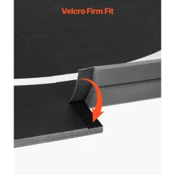 VEVOR 10x10 ft Wrestling Mat, Martial Arts Thick Mat for Home Gym Workouts Exercise, Waterproof PVC Roll-Up Training Mats with Circles, for Gymnastics, Tatami, Jiu Jitsu BJJ MMA Judo, Boxing, Black