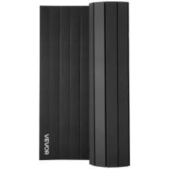 VEVOR 10x5 ft Wrestling Mat, Martial Arts Thick Mat for Home Gym Workouts Exercise, Waterproof PVC Roll-Up Training Mats for Gymnastics, Tatami, Jiu Jitsu BJJ MMA Judo, Boxing, Black