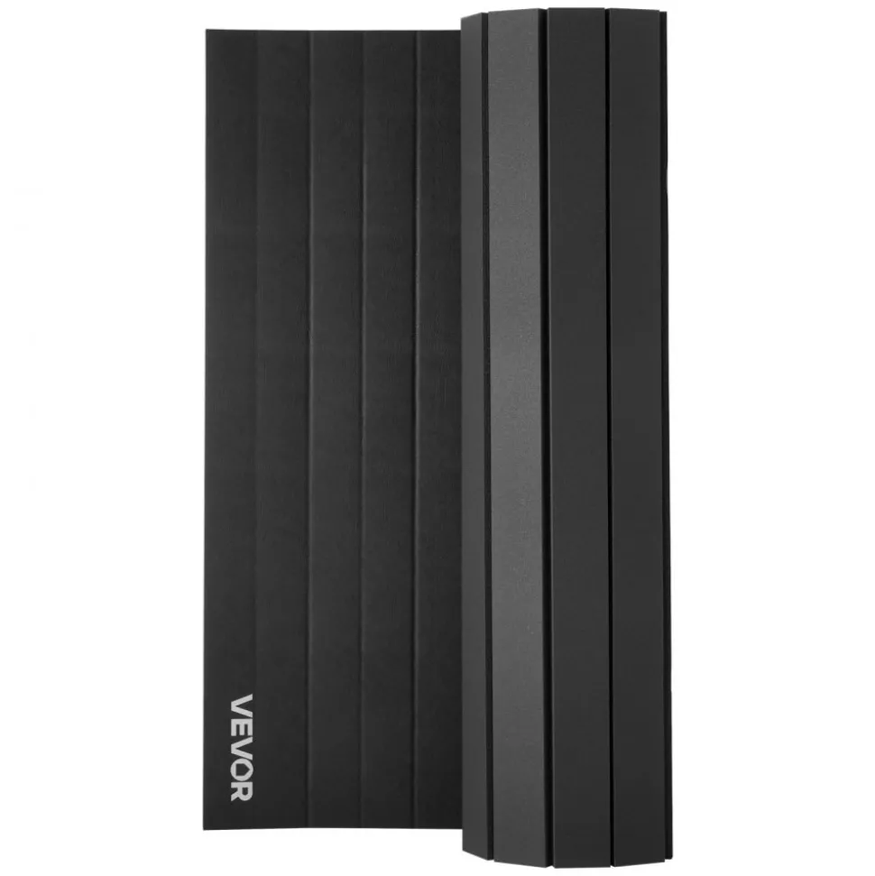 VEVOR 10x5 ft Wrestling Mat, Martial Arts Thick Mat for Home Gym Workouts Exercise, Waterproof PVC Roll-Up Training Mats for Gymnastics, Tatami, Jiu Jitsu BJJ MMA Judo, Boxing, Black