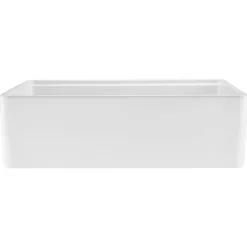 VEVOR 32.5x20 inch Farmhouse Sink, White Sink Workstation, Fireclay Undermount Basins, Apron Front Single Bowl Basin with Multiple Accessories, Large Capacity Household Dishwasher Sinks for Kitchen