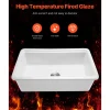 VEVOR 33x19 inch Farmhouse Sink, White Sink Workstation, Fireclay Topmount Undermount Basin, Drop-In Single Bowl Basin with Multiple Accessories, Large Capacity Household Dishwasher Sinks for Kitchen