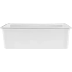 VEVOR 33x19 inch Farmhouse Sink, White Sink Workstation, Fireclay Topmount Undermount Basin, Drop-In Single Bowl Basin with Multiple Accessories, Large Capacity Household Dishwasher Sinks for Kitchen